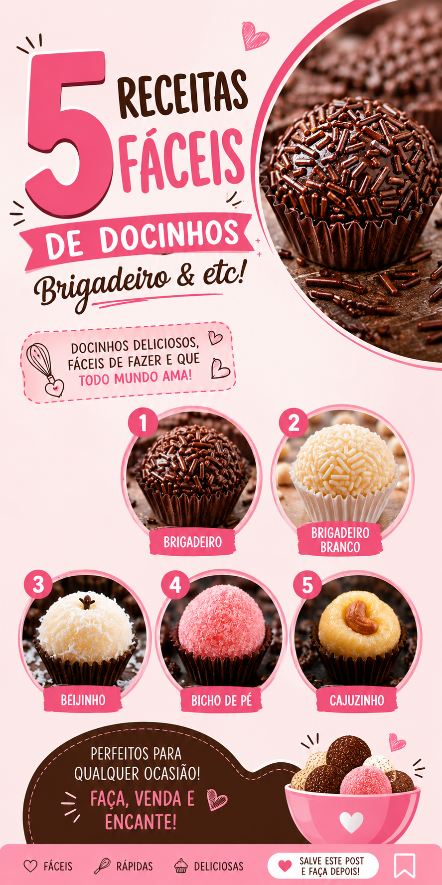 RECEITAS FACEIS DE DOCINHOS 